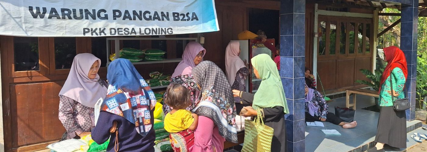 Gerakan Pangan Murah di Desa Loning (desa B2SA)
