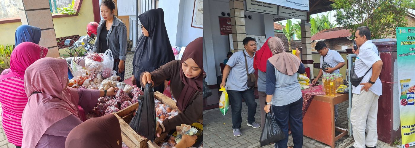 GERAKAN PANGAN MURAH BUKA LAPAK DI KELURAHAN PANGENREJO