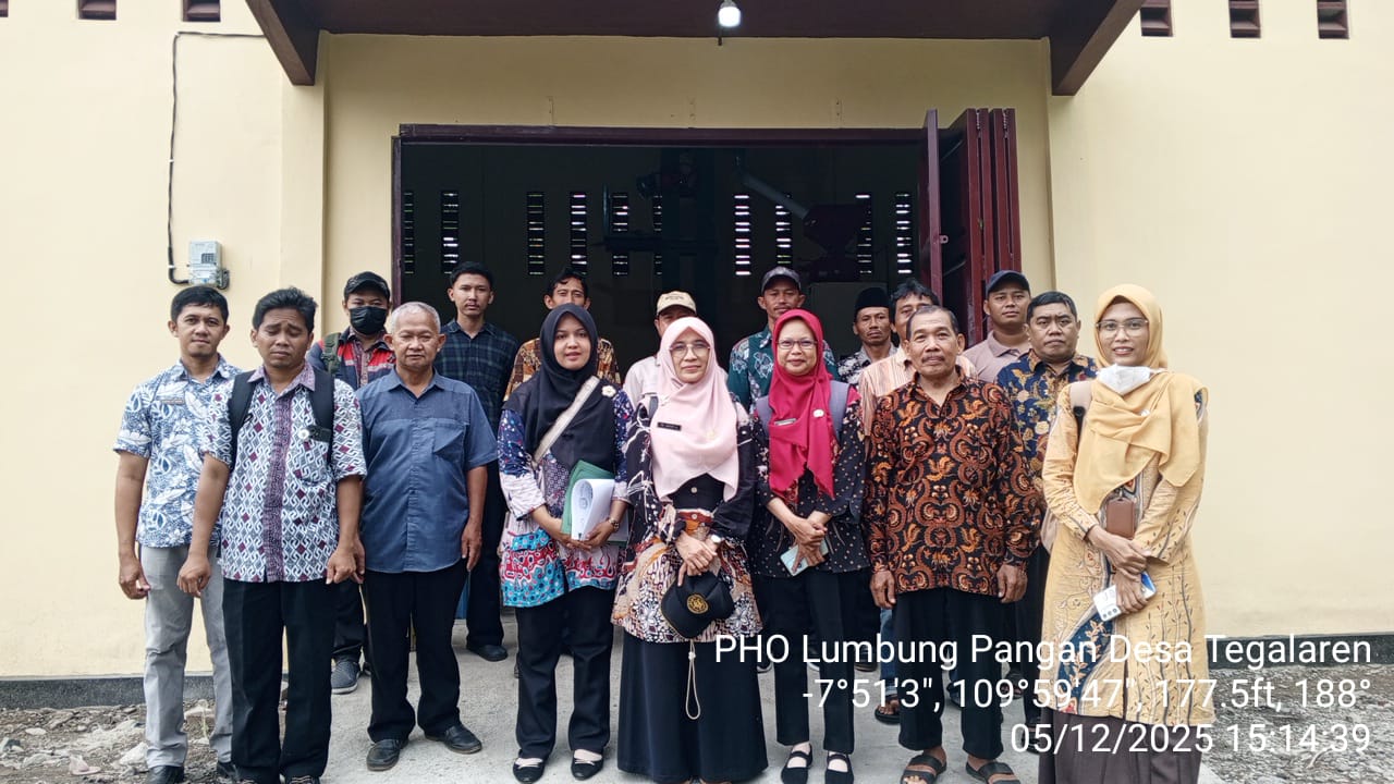 SERAH TERIMA BANGUNAN LUMBUNG PANGAN MASYARAKAT DAN SARANA PENDUKUNGNYA