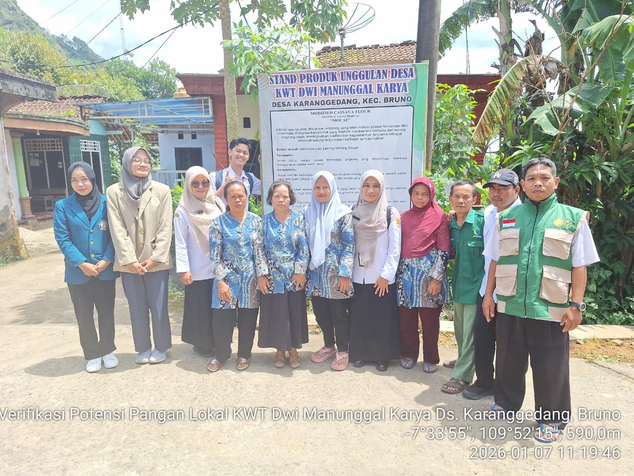 Identifikasi Potensi Pangan Lokal di KWT Dwi Manunggal Karya Desa Karanggedang Kecamatan Bruno